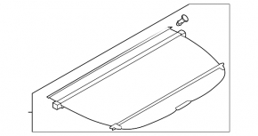 Black trunk cover for Subaru Forester 2009-2013