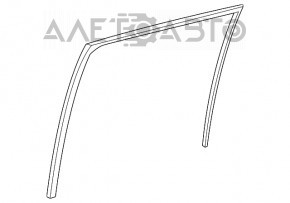 Rear left window seal for Toyota Highlander 20-25