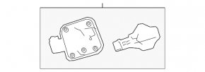 Lexus RX350L 18-22 long fuel filler flap housing
