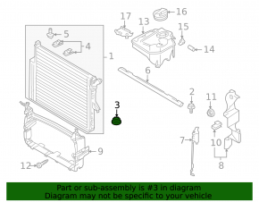 Lower left radiator support for Audi Q7 4L 10-15 tires