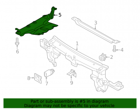 Front engine guard VW Touareg 11-17