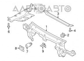 Front engine protection VW Touareg 11-17