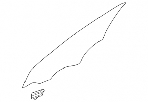 Front right door glass Hyundai Elantra 21-23