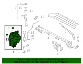 Lexus LX 22-26 Windscreen Washer Reservoir
