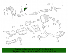 Front muffler bracket Mercedes W213 E 300/350 17-23 2.0T on the body