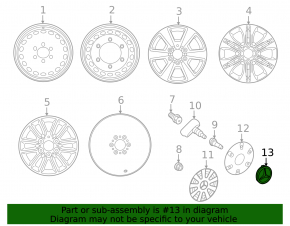 Center cap for Mercedes GLA 14-20 wheel