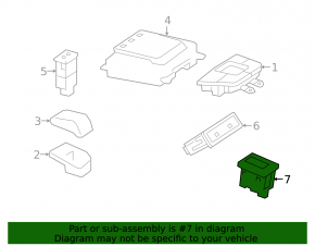 USB HUB Mercedes X247 GLB 20-26 front, 1 type-C, type 1