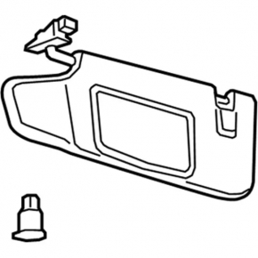 Left visor for Ford Mustang mk6 15 convertible
