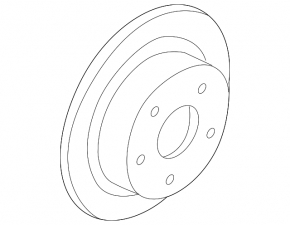 Rear left brake disc Mazda6 09-13