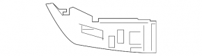 Rear bumper mount right under the light Ford Edge 19-