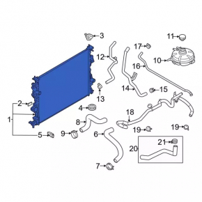 Radiator cooling water Ford Escape MK4 20-