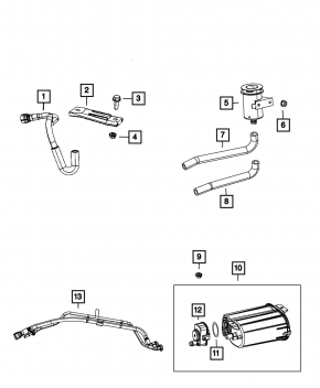 Carbon Canister Absorber Jeep Compass 11-16 2.0 2.4 Type-2