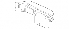 Honda CRV 20-22 hybrid lower rear cooling duct