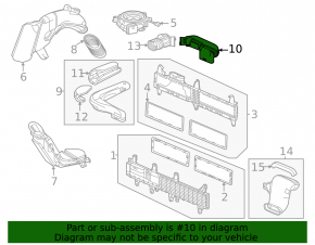Honda CRV 20-22 hybrid lower rear cooling duct