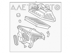 Air filter housing Hyundai Azera 12-17 top cover