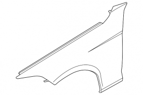 Front left wing BMW 4 F32/33/36 14-16 graphite B39/7