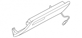 Glove box assembly for Audi A6 C7 16-18, black, scratches, needs cleaning