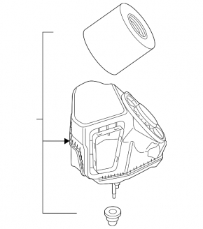 Air filter housing Audi A6 C8 19- 2.0T