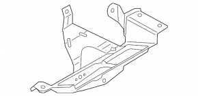 Audi E-Tron 19-23 air conditioning compressor bracket on the subframe, upper part