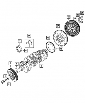 Dodge Dart 13-16 2.4 Manual Transmission Flywheel