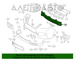 Front Bumper Absorber Lexus RX350 RX450h 13-15 Rest F-sport