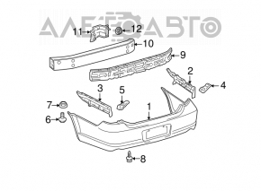 Toyota Avalon 2010 Rear Bumper Absorber