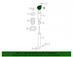 Rear left shock absorber support for Kia Optima 11-15