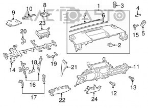 Under-torpedo pipe reinforcement Toyota Prius V 12-17