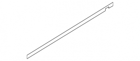Subaru Forester 2008-2013 center front left door glass molding