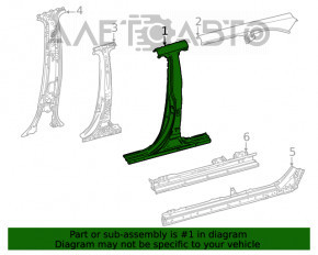 Body pillar central right Toyota Highlander 20-