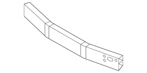 Front Bumper Reinforcement Nissan Leaf 13-17