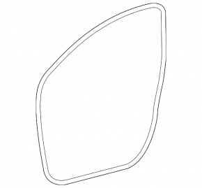 Front right door seal for Toyota Prius 50 16-22