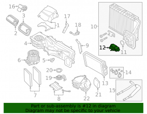 Air Conditioner Heater Valve BMW 5 G30 17-23