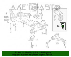 Ball joint left Jeep Cherokee KL 14-15
