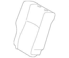 Rear seat, 2nd row, right, Toyota Rav4 13-15, black, cloth
