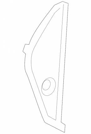 Front panel trim side left Honda HR-V 16-17 black