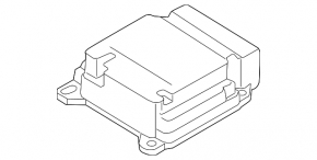 SRS airbag module airbag computer VW Touareg 11-15 3.6