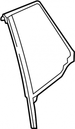 Door glass triangle rear left Infiniti QX30 17- broken fastener