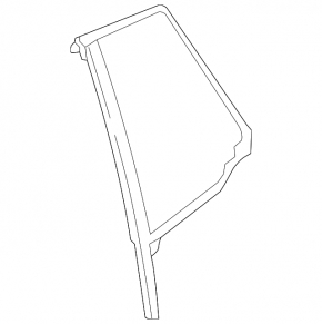Door glass triangle rear left Infiniti QX30 17- broken fastener