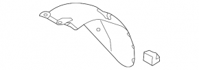 Rear mudguard left rear part Hyundai Elantra UD 11-13