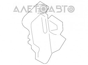 Bonnet hinge cover left Porsche Panamera 10-16
