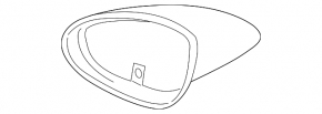 Upper side mirror cover left Porsche Cayenne 19-26