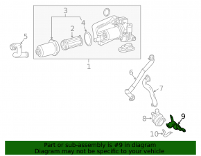 Coolant pump bracket Mercedes GLA 15-20