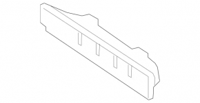 Radiator air duct front central G-class W463 G550 19-24