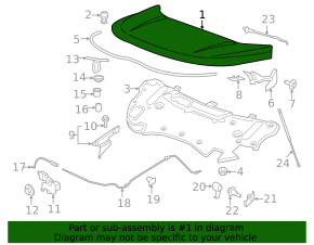 Hood bare Ford Edge 15-18 POLCAR