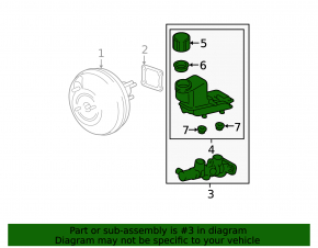 Mazda6 03-05 brake master cylinder with reservoir