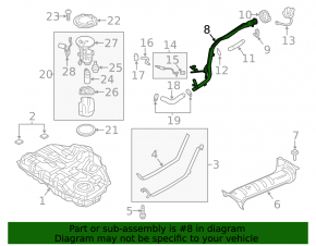 Fuel filler neck Mazda 6 13-21 2.5 usa