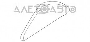Door glass triangle rear right Mazda6 03-08