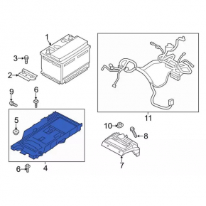 Battery tray Lincoln MKZ 17-20