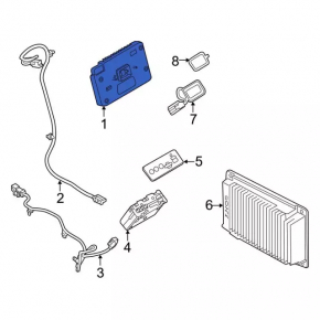 Radio Screen Navigation SYNC 3 module for Ford Escape MK3 16-19 without display